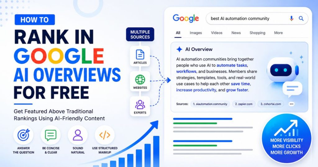 how to rank google AI overview