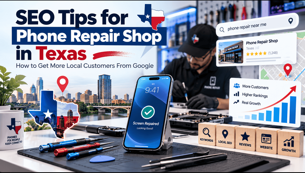 SEO Tips for Phone Repair Shop in Texas