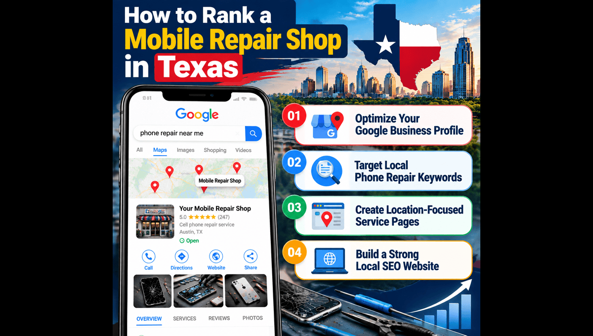 How to Rank a Mobile Repair Shop in Texas